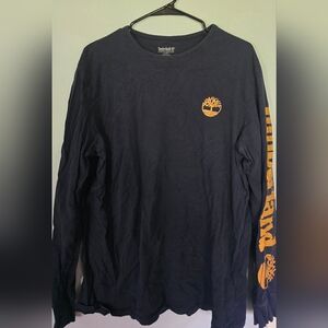 Timberland Men's Navy Long Sleeve Shirt XL
